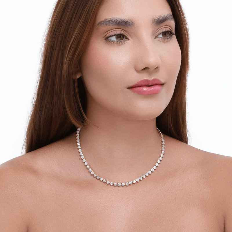 colar semijoia luiza mota corações cravejados 40cm 266054 (mp)