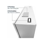 caixa metalica de sobrepor protectm 35x40cm branco (mp)
