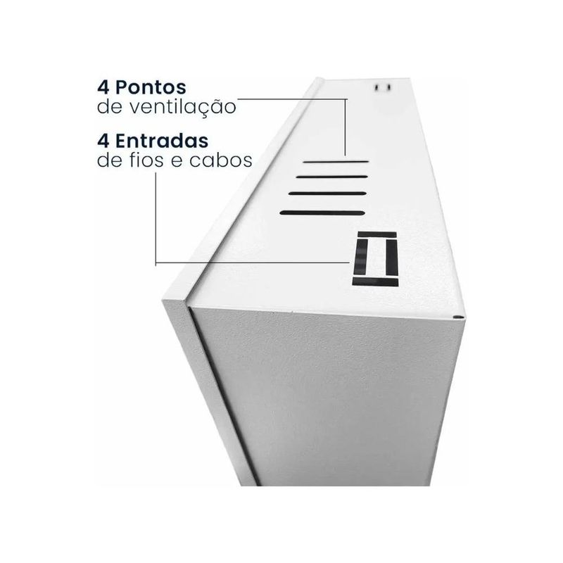 caixa metalica de sobrepor protectm 35x40cm branco (mp)