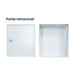 caixa metalica de sobrepor protectm 35x40cm branco (mp)