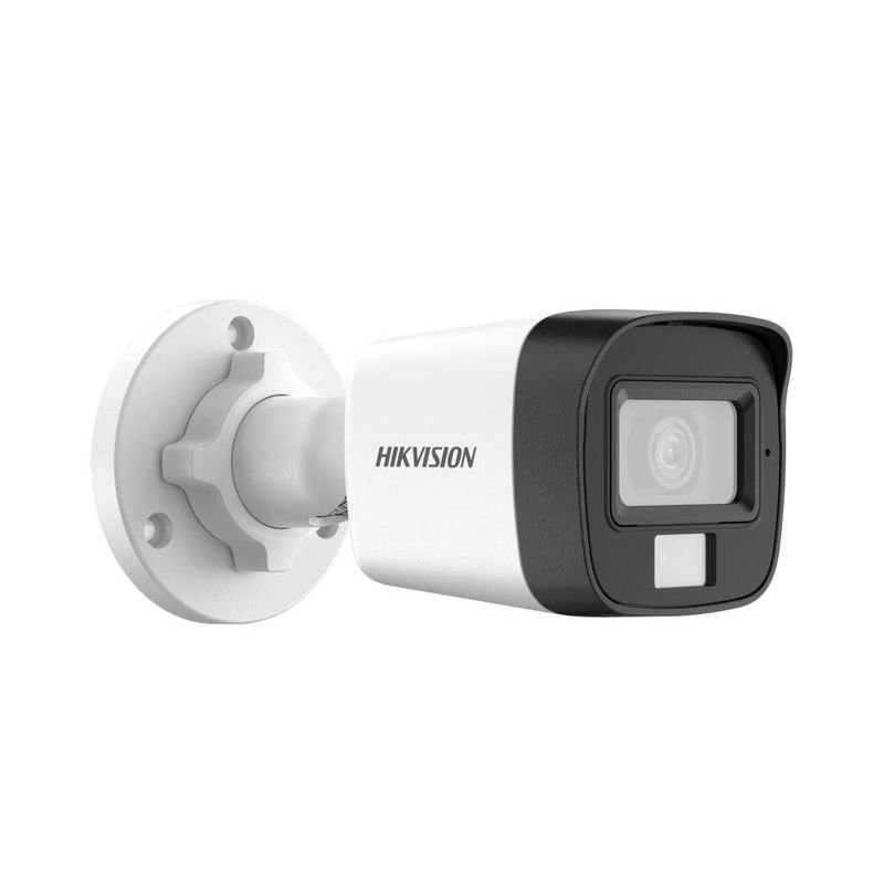 camera de seguranca mini hikvision bullet fixa 5mp com audio e luz ds-2ce16k0t-lpfs (mp)