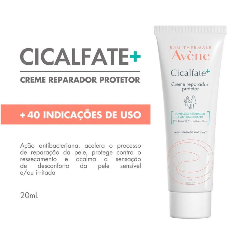 creme reparador avène cicalfate+ 20ml