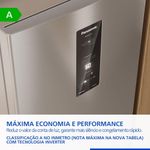 geladeira panasonic frost free inverter 475 litros aço escovado inox nr-bb64pv2xa