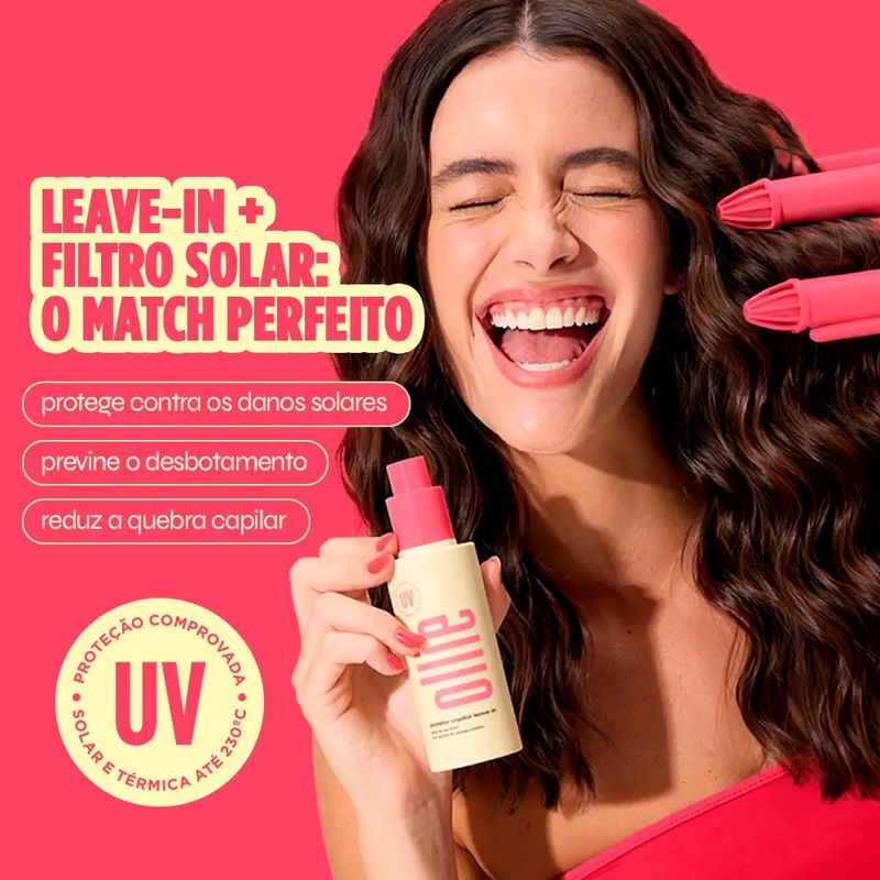 protetor capilar spray leave-in ollie 100ml
