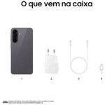 smartphone samsung a57 5g 256gb 8gb ram câmera 50mp ois selfie 12mp ip68 tela super amoled 6.7 nfc cinza