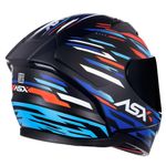 capacete asx city arrow fosco preto e azul 62 (mp)