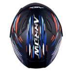 capacete asx city arrow fosco preto e azul 62 (mp)