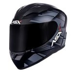 capacete asx city start fosco preto e cinza 58 (mp)