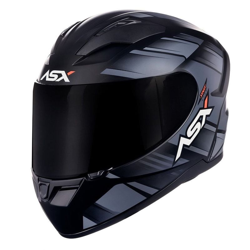 capacete asx city start fosco preto e cinza 58 (mp)