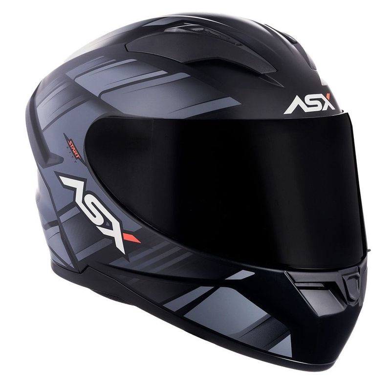 capacete asx city start fosco preto e cinza 64 (mp)