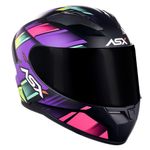 capacete asx city start fosco preto e lilás 64 (mp)
