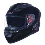 capacete asx city sv solid brilho preto e grafite 58 (mp)
