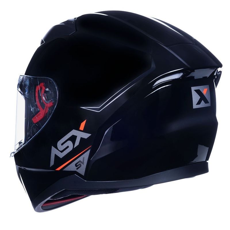 capacete asx city sv solid brilho preto e grafite 64 (mp)