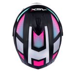 capacete asx draken spirit brilho preto tiffany e prata 58 (mp)