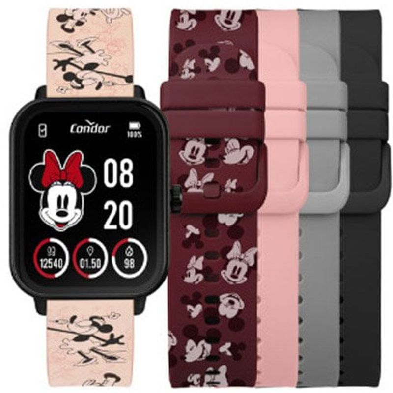 smartwatch unissex preto condor cosmart1daa/8t