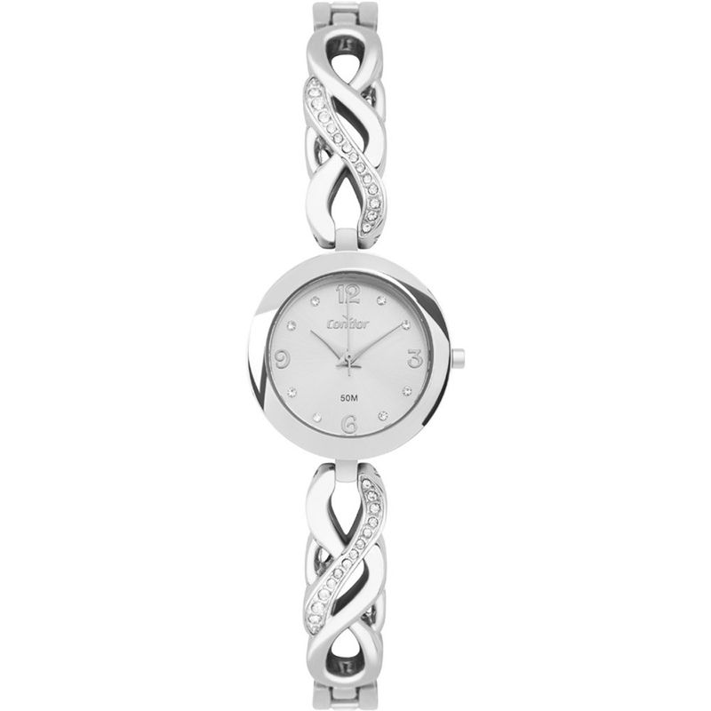 relógio feminino prata condor co2035nvk/5k