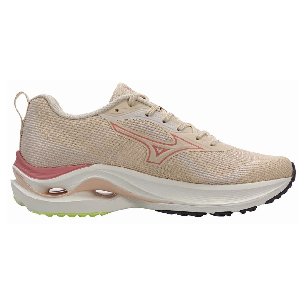 Tênis Corrida Feminino Nº38 Mizuno Wave Vitality 7 Rosa E Branco (MP)