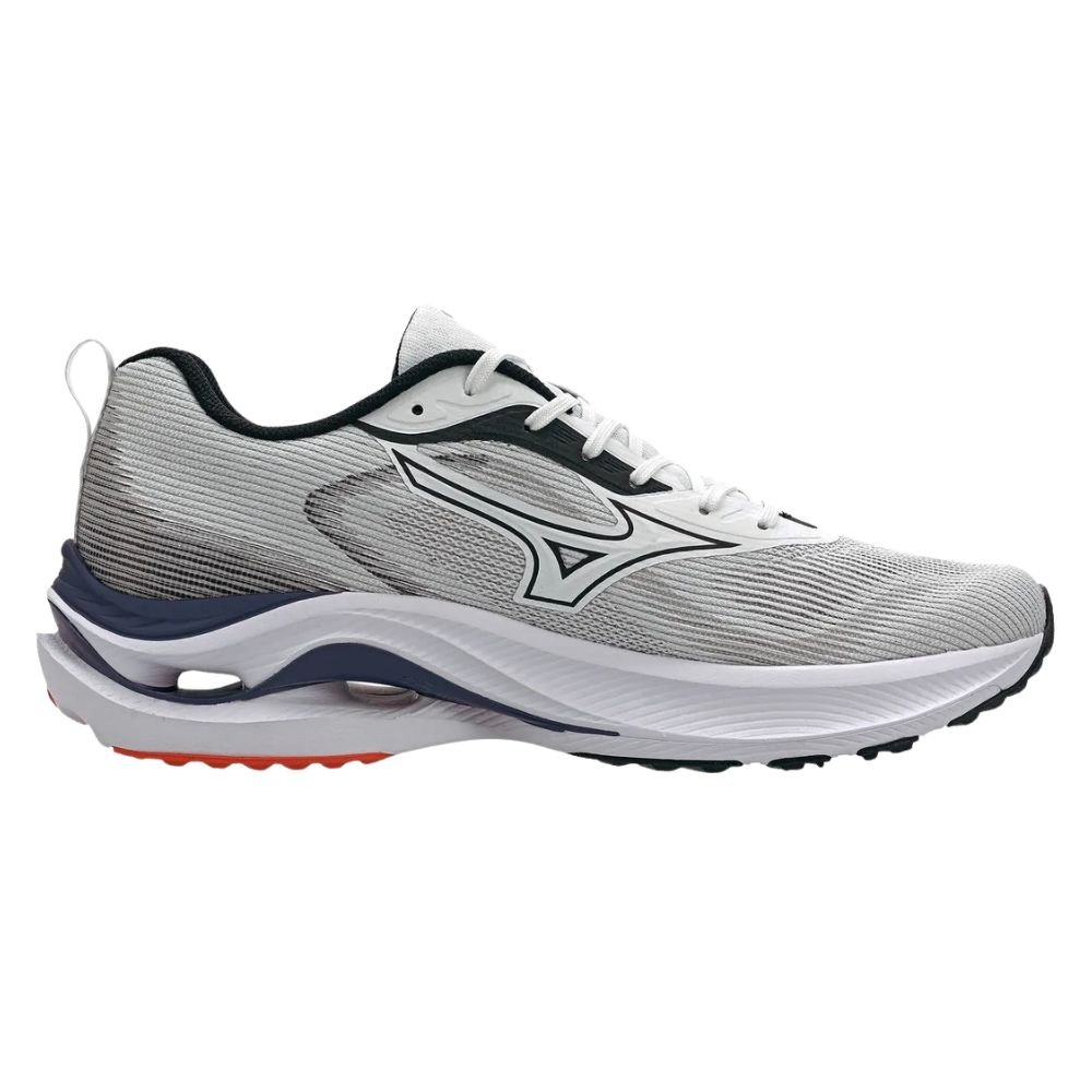 Tênis Corrida Masculino Nº40 Mizuno Wave Vitality 7 Branco E Azul (MP)