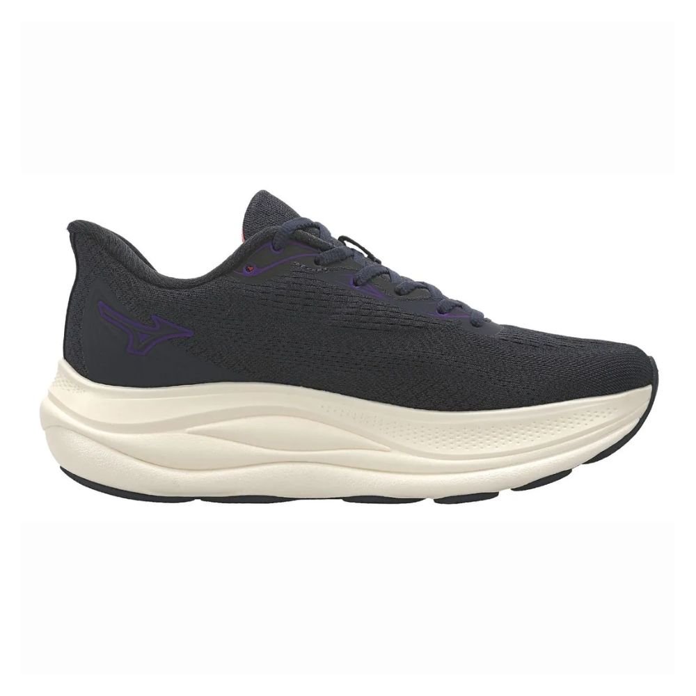 Tênis Corrida Feminino Nº34 Mizuno Wave Skyway Azul E Coral (MP)