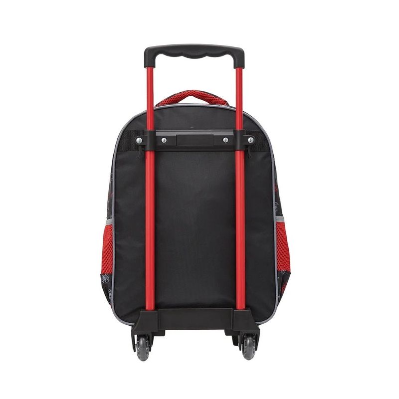 mochila de rodinhas xeryus homem-aranha 35cm vermelho 13361 (mp)