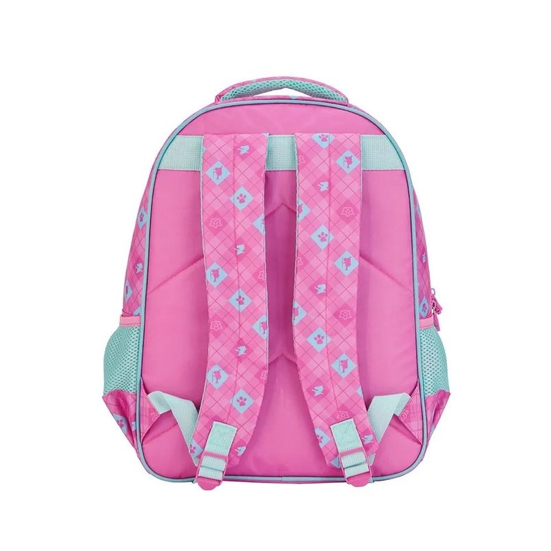 mochila xeryus patrulha canina skye 40cm rosa 15272 (mp)