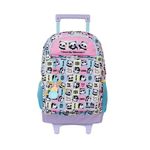 mochila de rodinhas xeryus petit panda tofu 40cm azul 15890 (mp)