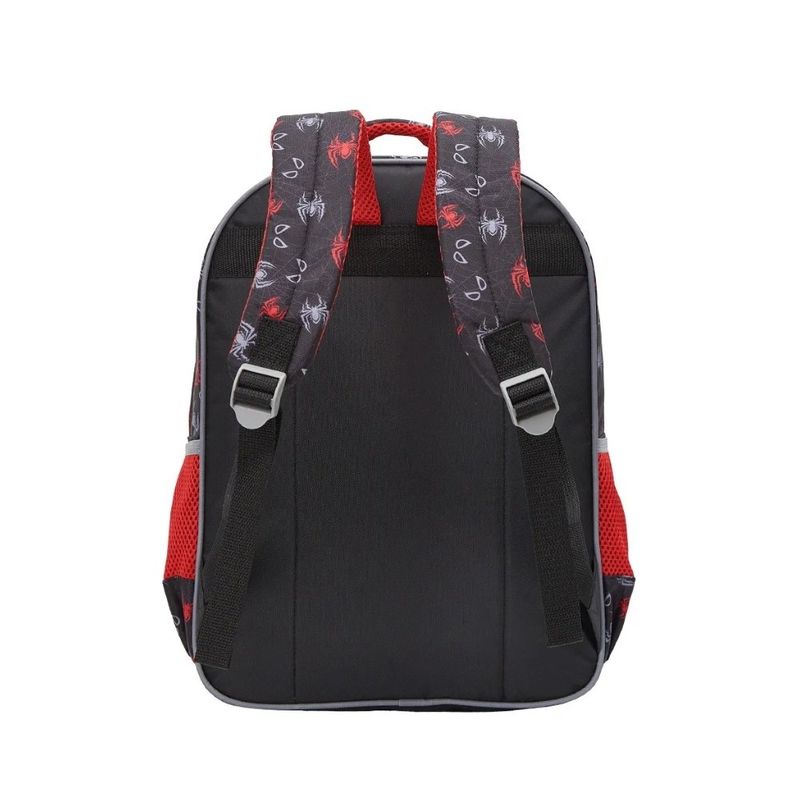 mochila xeryus homem-aranha metal 35cm preto 13363 (mp)