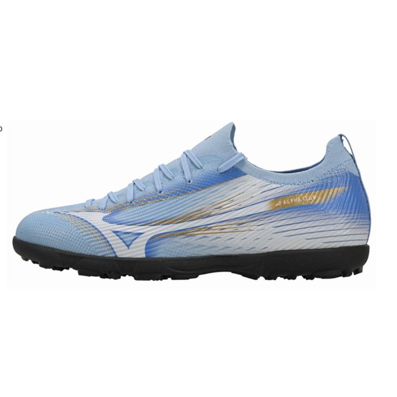 chuteira society nº41 mizuno alpha club as azul e branco (mp)