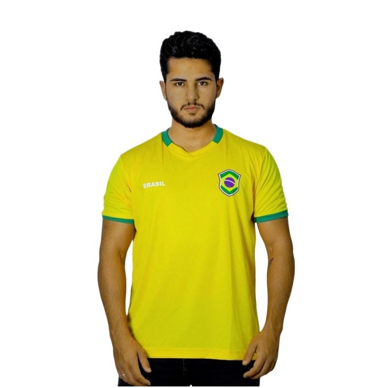 camiseta masculina brasil gg braziline ipê amarelo (mp)