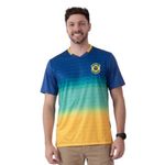 camiseta masculina brasil g braziline samba azul amarelo (mp)