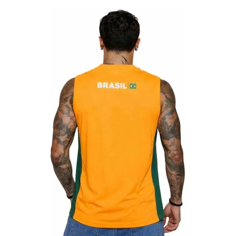 regata masculina brasil m braziline brisa amarelo (mp)