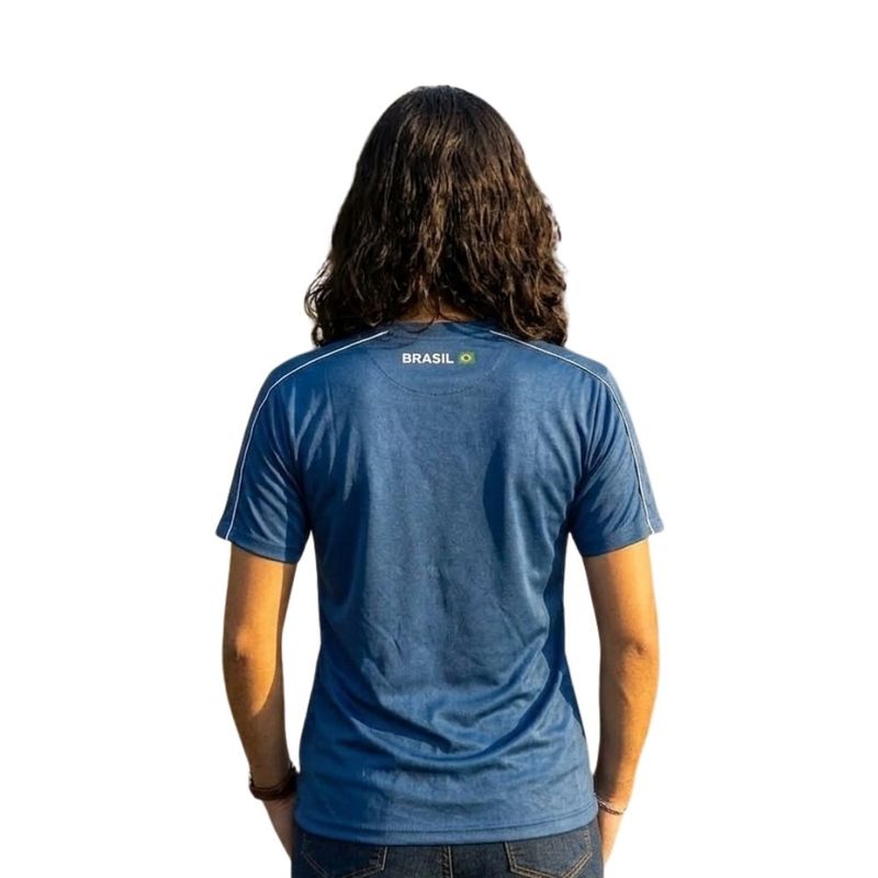 camiseta feminina brasil m braziline reflexo azul (mp)