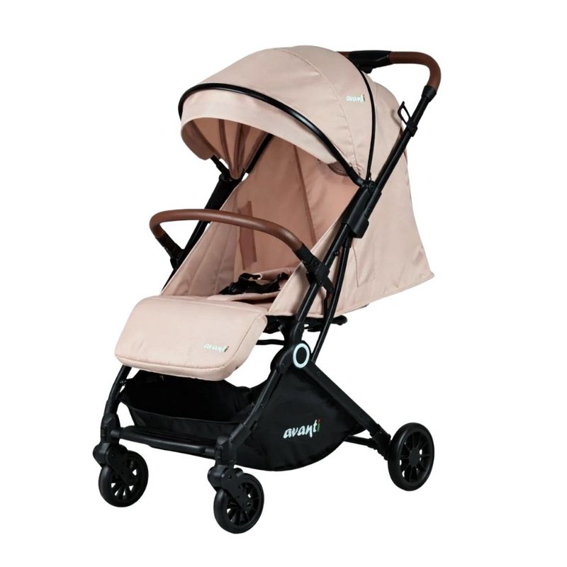 carrinho de bebê avanti din ultracompacto bege preto ppadcbee028 (mp)