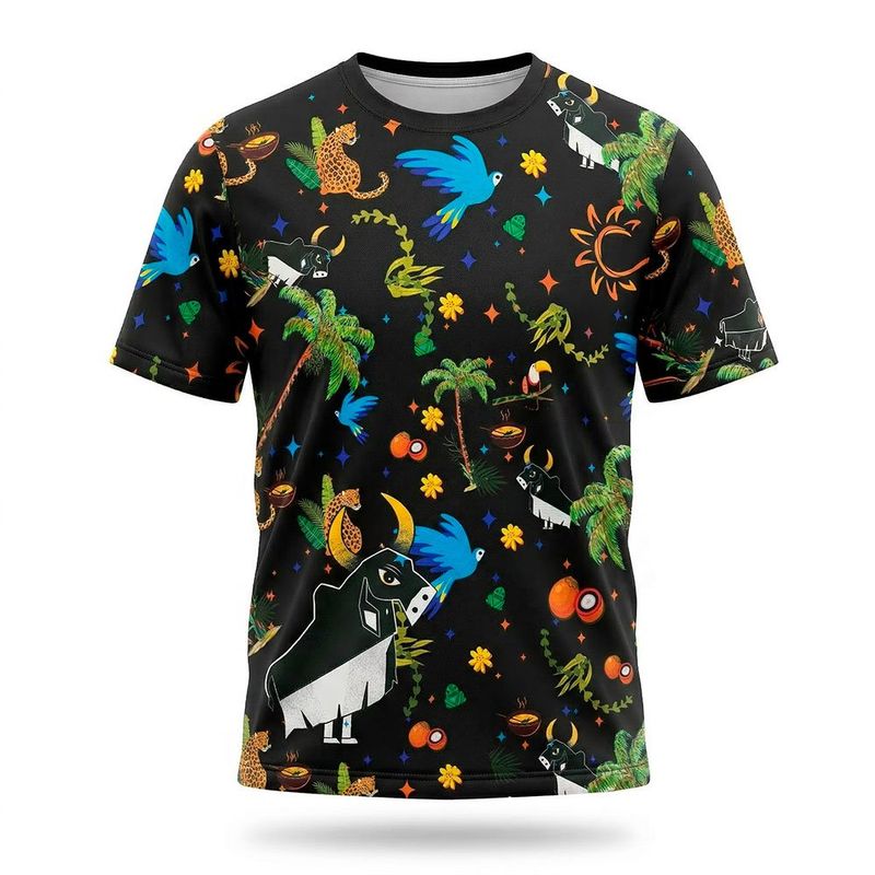 camisa gibi tropical 2026 q'boi caprichoso preto m (mp)