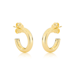 argola semijoia luiza mota lisa dourado 208769 (mp)