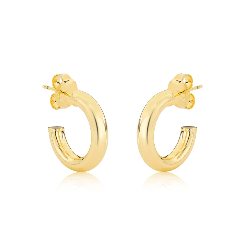 argola semijoia luiza mota lisa dourado 208769 (mp)