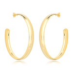 argola semijoia luiza mota lisa dourado 204054 (mp)