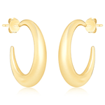 argola semijoia luiza mota abaulada lisa dourado 266515 (mp)