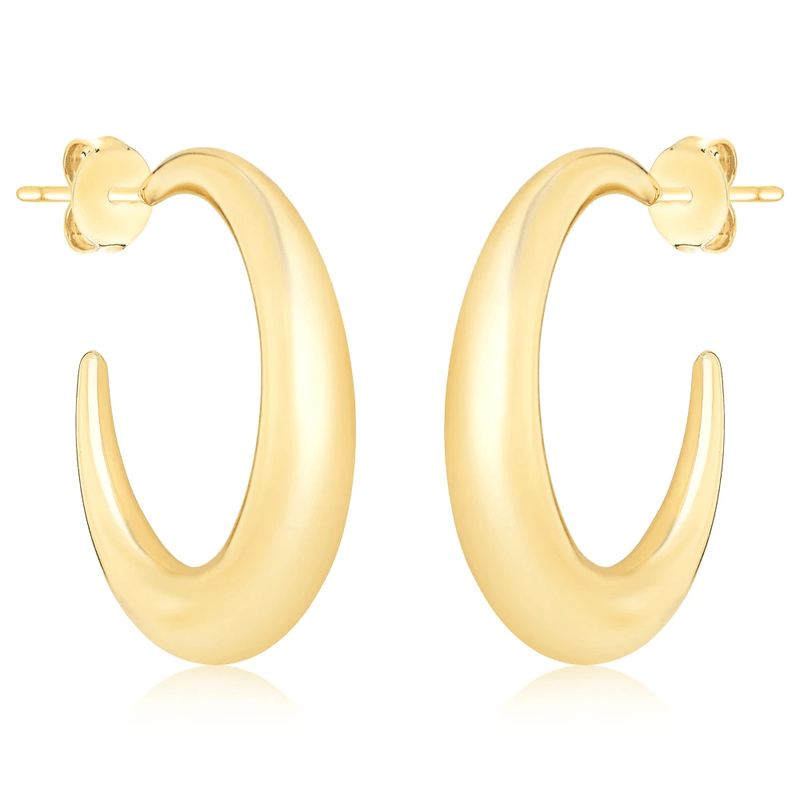 argola semijoia luiza mota abaulada lisa dourado 266515 (mp)