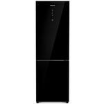 geladeira panasonic frost free 407 litros black glass inverter a preto nr-bb41gv2ba