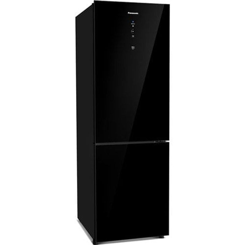 geladeira panasonic frost free 407 litros black glass inverter a preto nr-bb41gv2ba