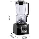 liquidificador arno power max xxl 2,25 litros 220w preto ln88
