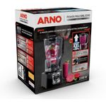 liquidificador arno power max xxl 2,25 litros 220w preto ln88