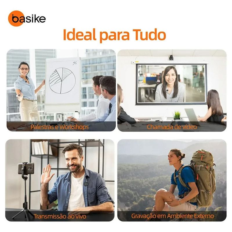 lapela sem fio basike tipo c ba-mic0007 (mp)