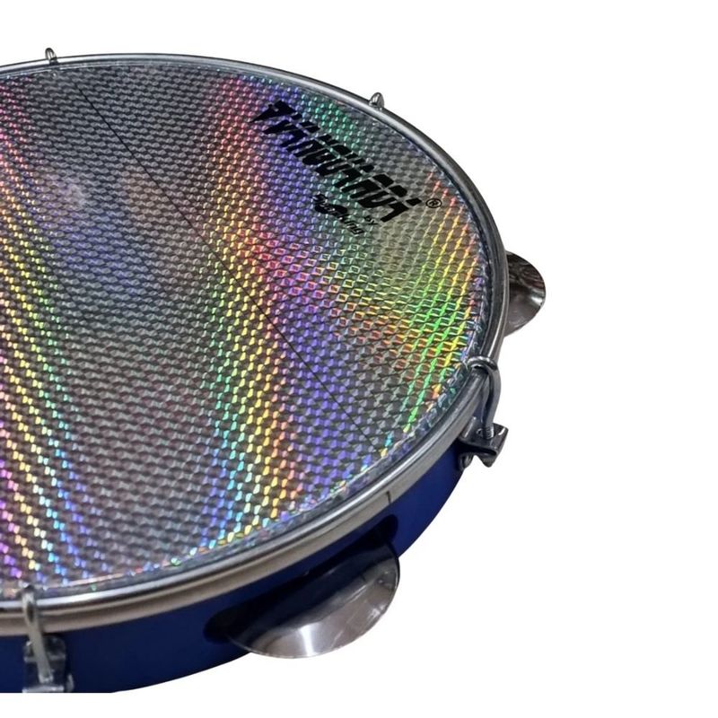 pandeiro vanguarda abs azul 25cm 113711 (mp)