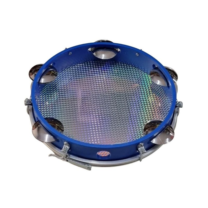 pandeiro vanguarda abs azul 25cm 113711 (mp)