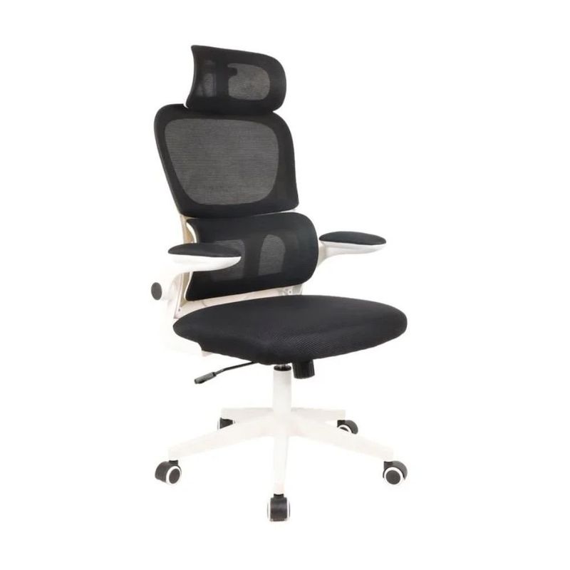 cadeira para escritório maxprint office arantes preto branco 111000004 (mp)