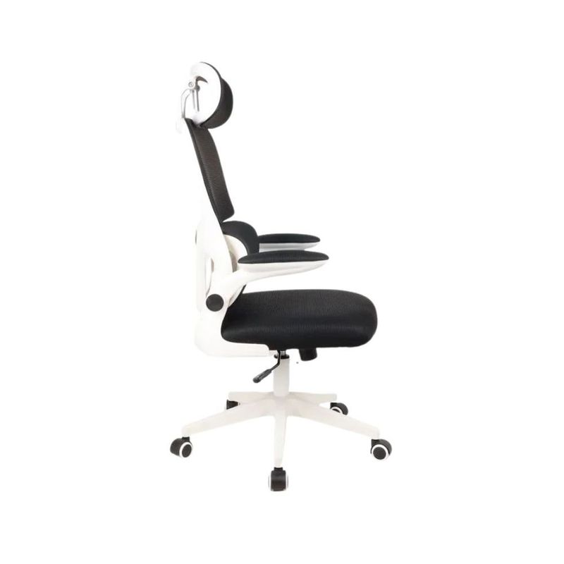 cadeira para escritório maxprint office arantes preto branco 111000004 (mp)