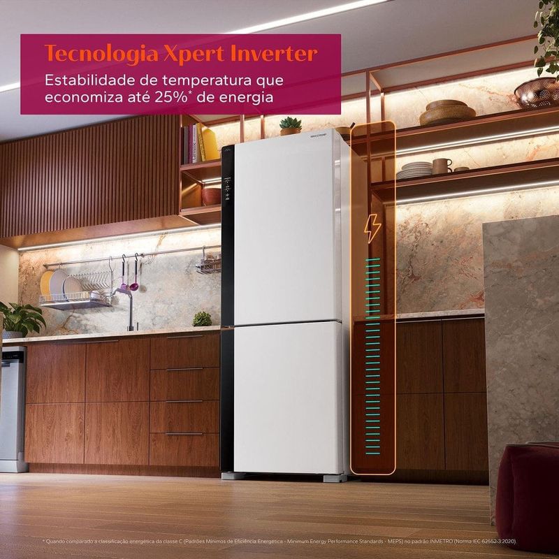 geladeira brastemp frost free inverter 500 litros branco bre66a