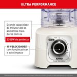 liquidificador arno power max 2200w marfim ln64